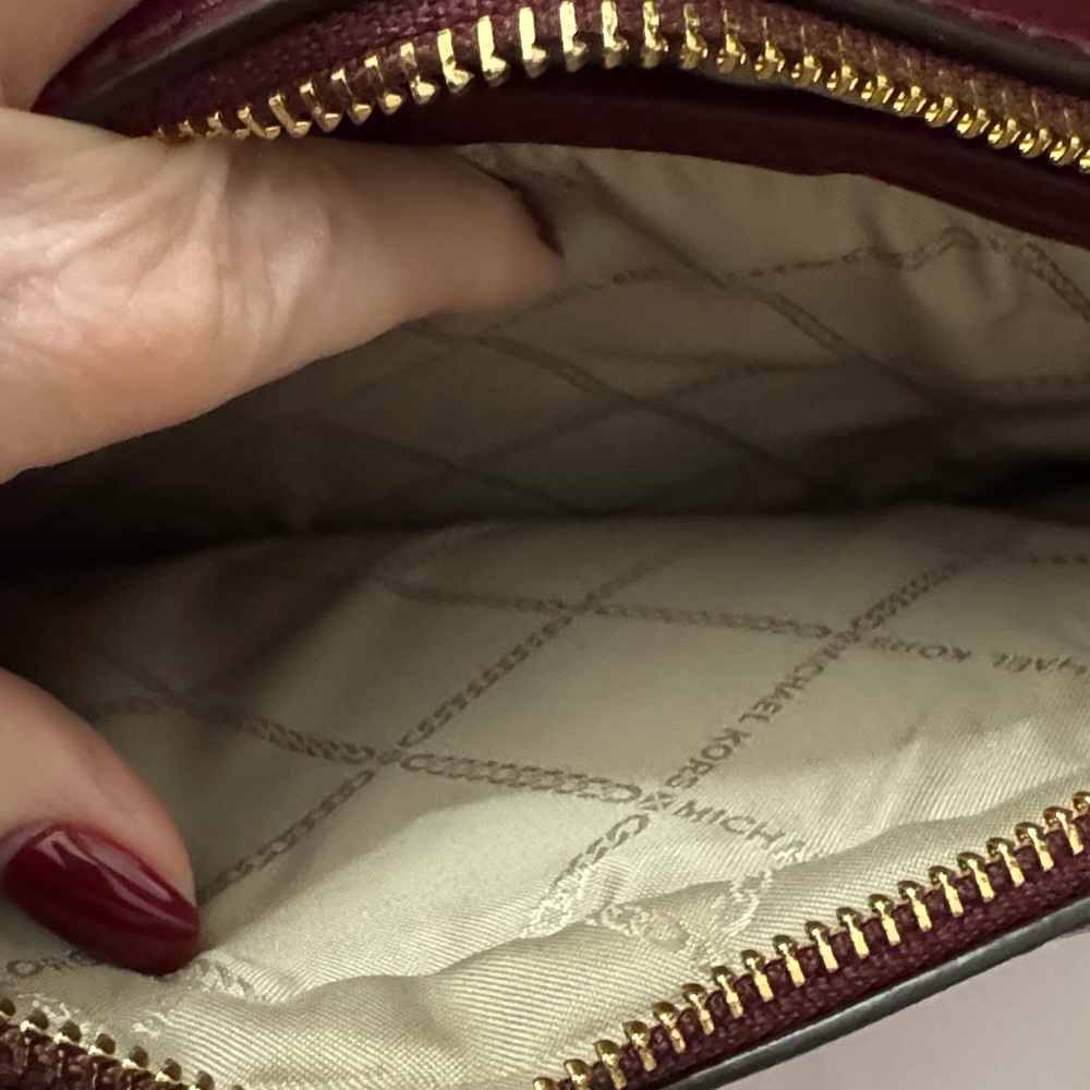 Michael Kors Patchwork Burgundy Crossbody Bag - Picture 13 of 13